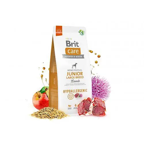 Сухий корм Brit Care Dog Hypoallergenic Junior Large Breed для молодих собак великих порід, гіпоалергенний з ягням, 1 кг - фото 4
