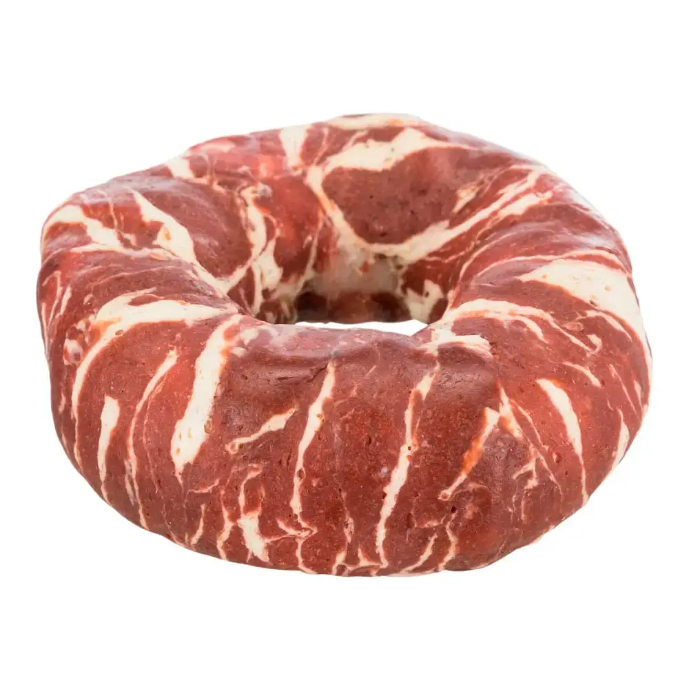 Лакомства для собак Trixie Denta Fun Кольцо для чистки зубов, с мраморной говядиной, d10 см, 11 кг (100 шт. по 110 г) (312281) - фото 2