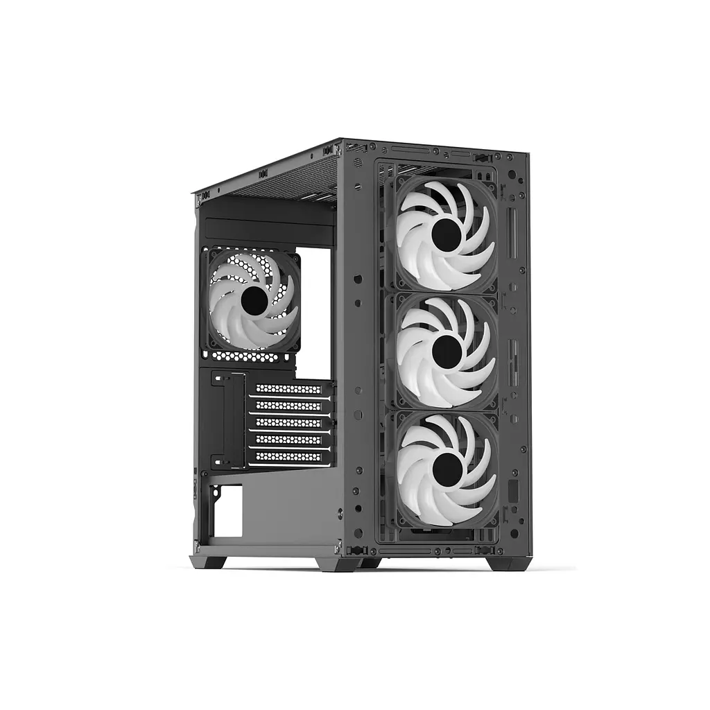 Корпус для ПК AeroCool D301A-G-BK-v2 Black (ACCS-DS03043.11) - фото 6