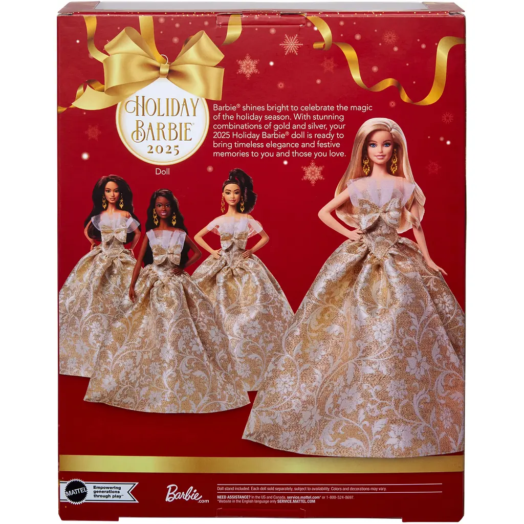 Коллекционная кукла Barbie Signature Праздничная блондинка (JBH95) - фото 7