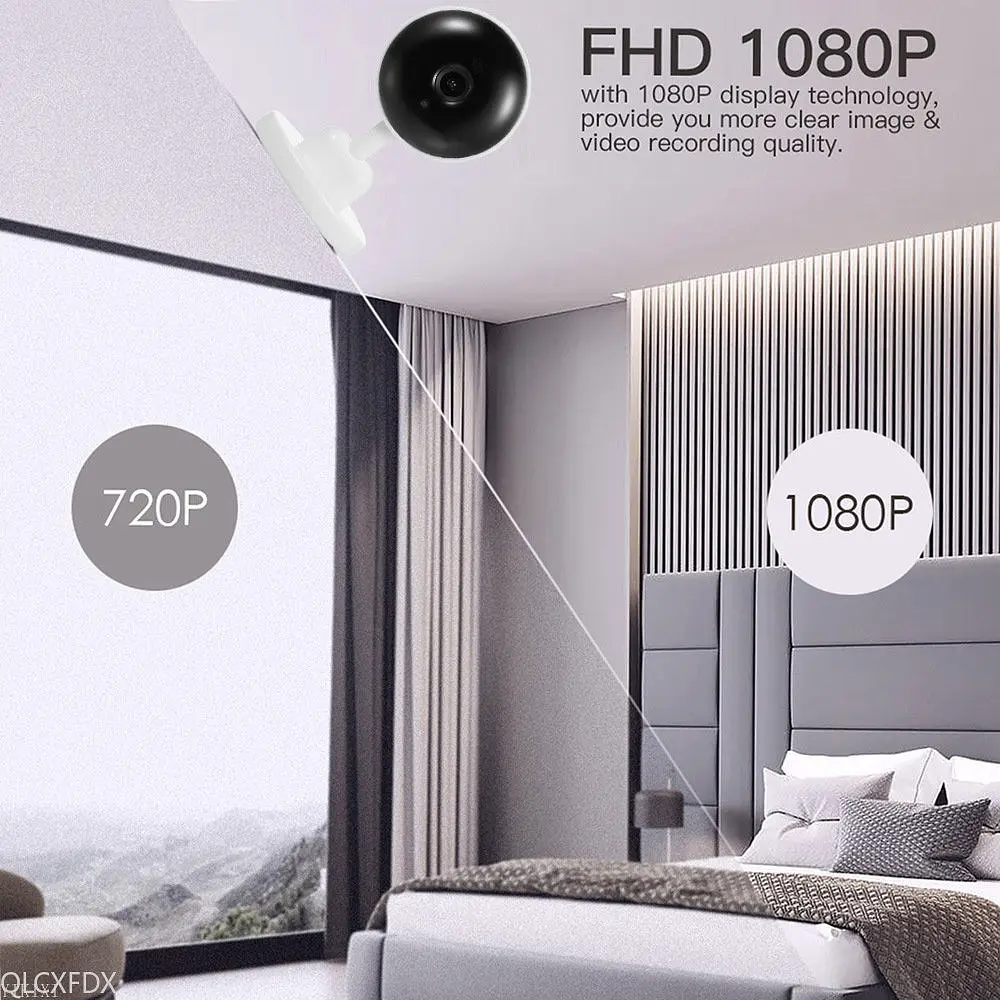 Видеоняня WiFi Smart Camera 1080P, беспроводная IP-камера с датчиком движения, ночным видением - фото 5