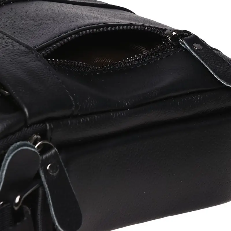 Чоловіча шкіряна сумка Borsa Leather K11169a-black - фото 6
