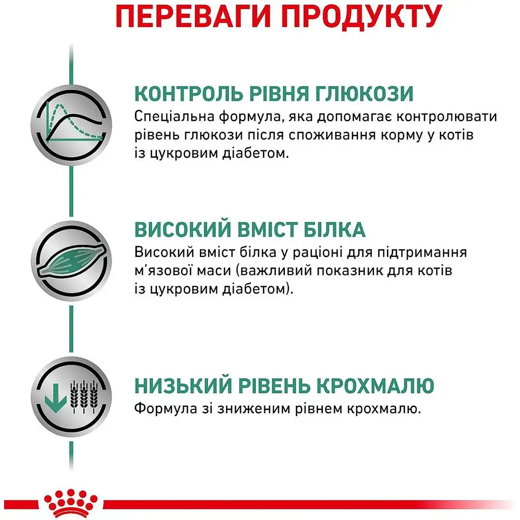 Сухий корм для дорослих котів Royal Canin Diabetic 0.4 кг - фото 3
