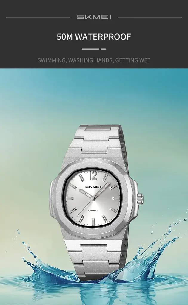 Наручний годинник Skmei 2382 Silver, 2382SI (18366) - фото 3
