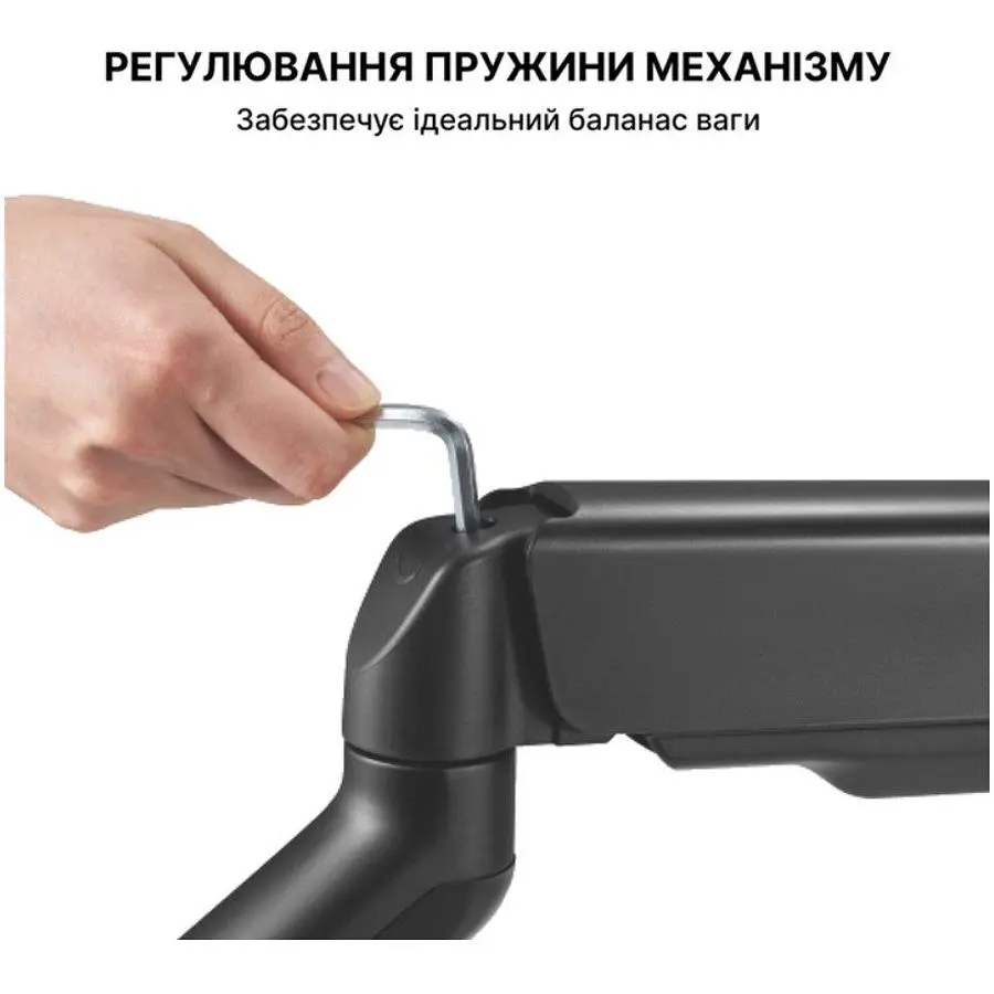 Кронштейн настільний для двох моніторів 17-32 дюйми OfficePro OPMA-412 Black - фото 8