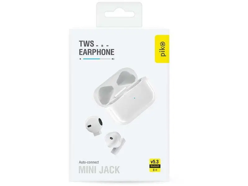 Навушники TWS PIKO MiniJack White (1283126583407) - фото 8