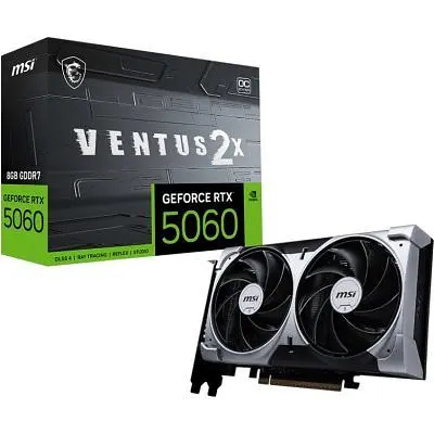 Видеокарта MSI GeForce RTX5060 8Gb VENTUS 2X OC (RTX 5060 8G VENTUS 2X OC) - фото 5