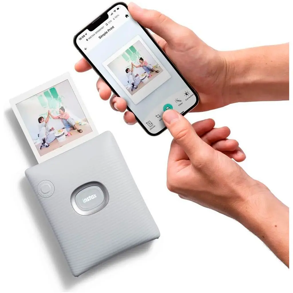 Портативний фотопринтер Fujifilm Instax SQ Link Ash White (16785470) [98449] - фото 3