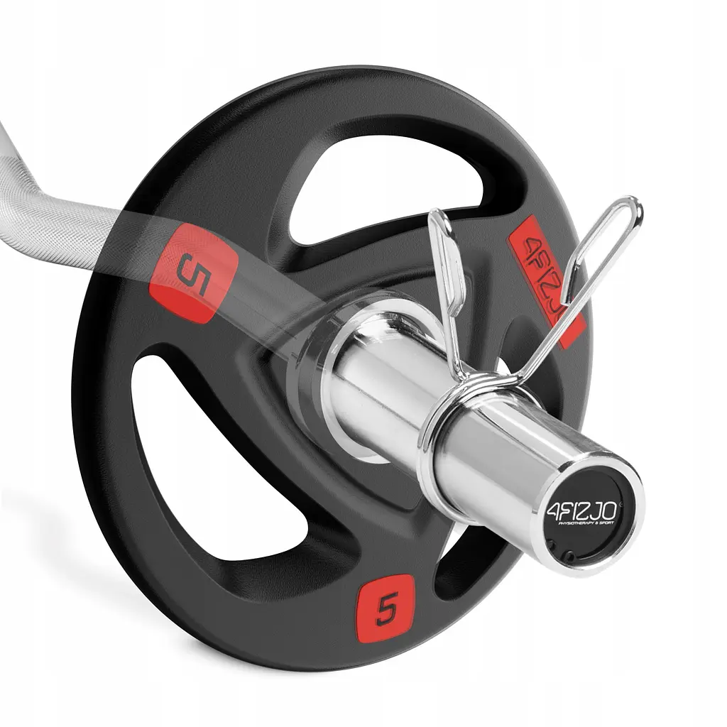 Гриф для штанги олімпійський W-подібний 4FIZJO 120 см 50 мм без підшипників (P-5905973401180) - фото 4