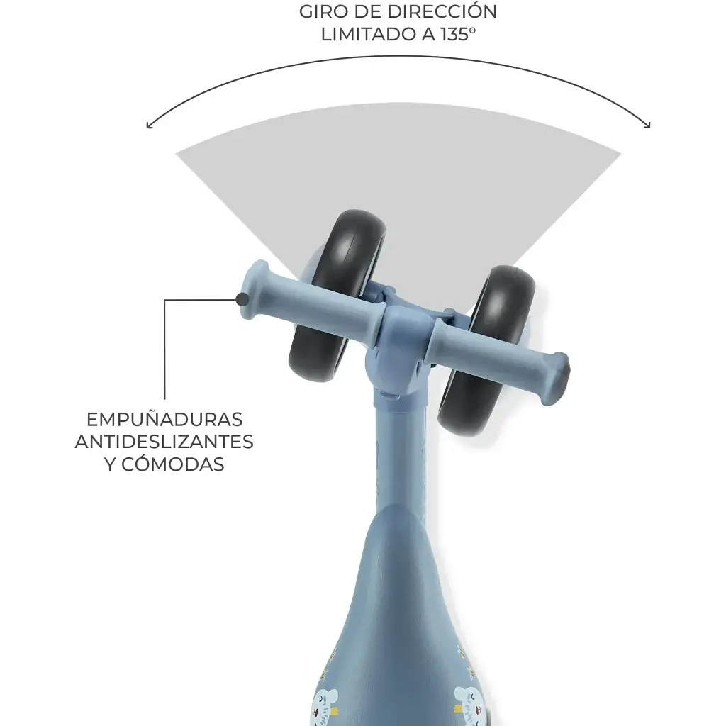 Каталка-біговел Kinderkraft Cutie Flash Blue (KRCUFL00BLU0000) - фото 3