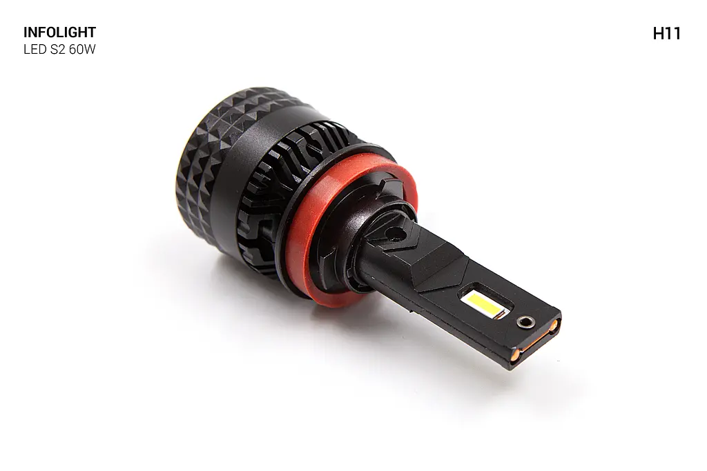 Комплект світлодіодних ламп Infolight S2 H11 60W - фото 3