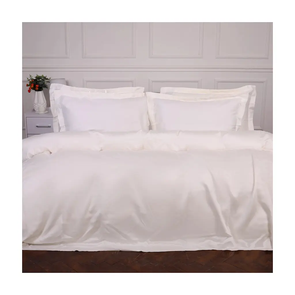 Постільна білизна MirSon Tencel №01 White 2x143x210 Сімейний (2200009368431)