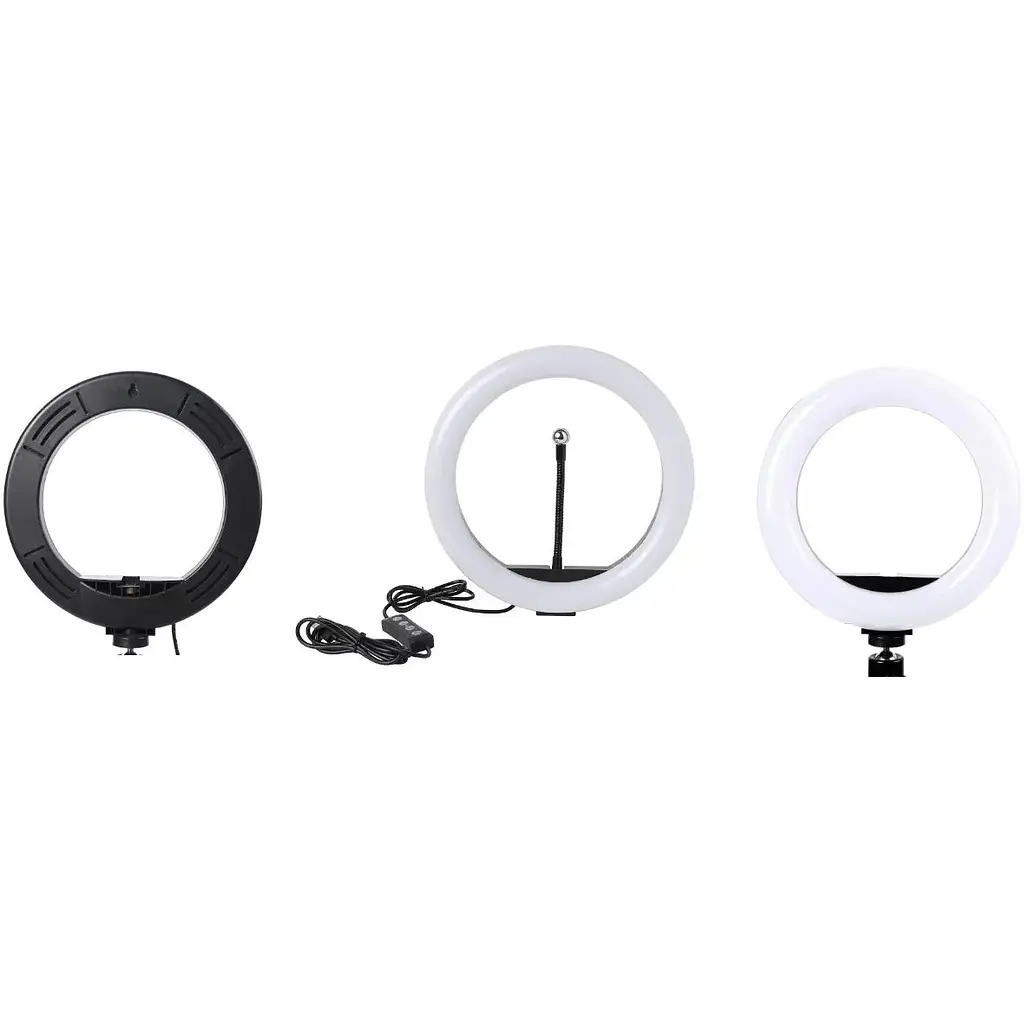 Кольцевая LED лампа AC Prof 1702 со штативом 20 см [75767] - фото 2