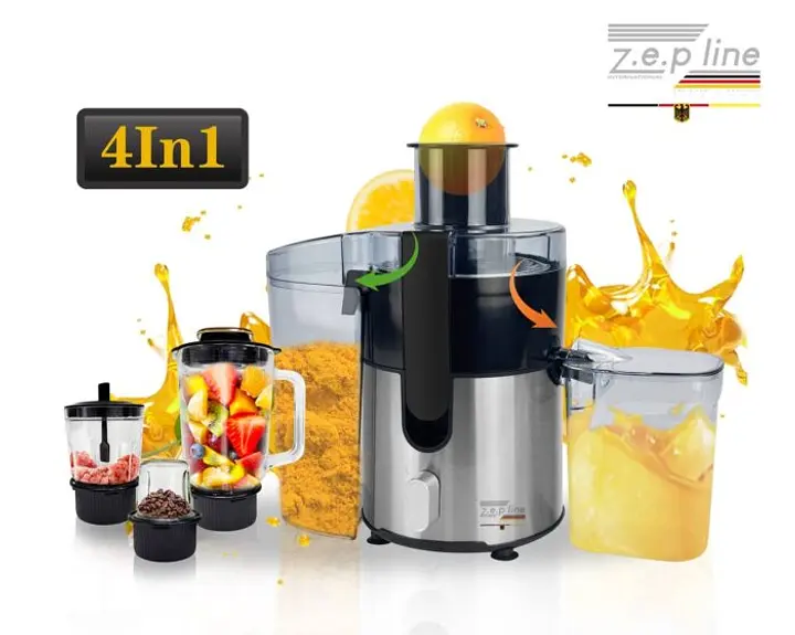 Соковитискач 4 в 1 Блендер-Міксер-Подрібнювач Zepline ZP122 з потужністю 3000Вт - фото 2