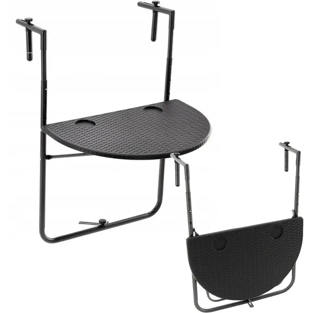 Підвісний столик Chomik Garden Line Mono балконний чорний - фото 2