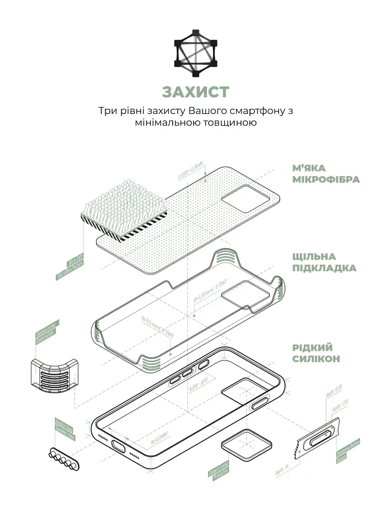 Чохол ArmorStandart ICON2 MagSafe для Apple iPhone 15 Pro Soft Mint - фото 6