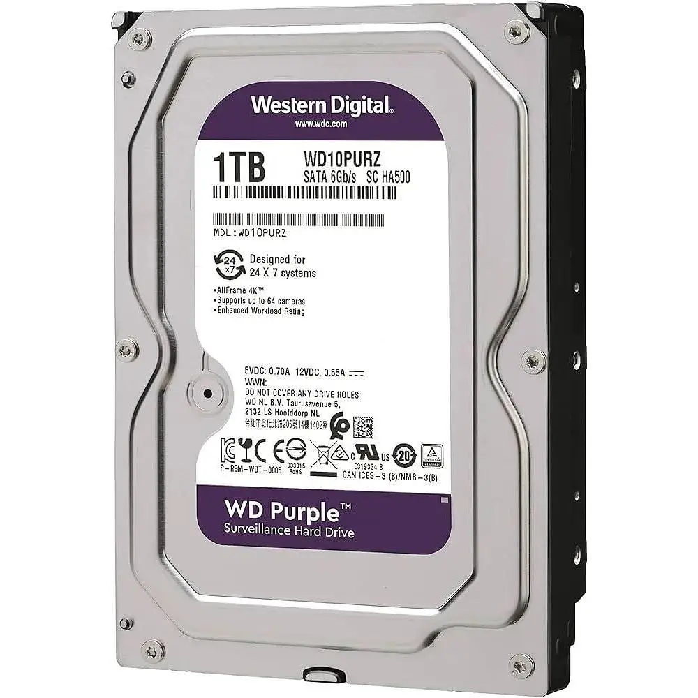 Жесткий диск Western Digital Purple 1TB WD10PURZ 3.5 SATA III - фото 3