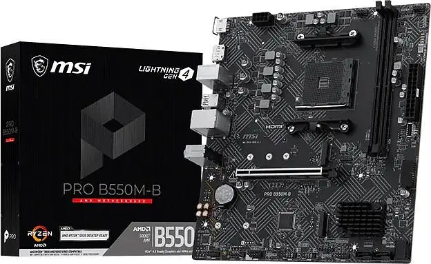 Материнська плата MSI PRO B550M-B (PRO B550M-B) (Socket AM4, AMD B550, Micro-ATX) - фото 4