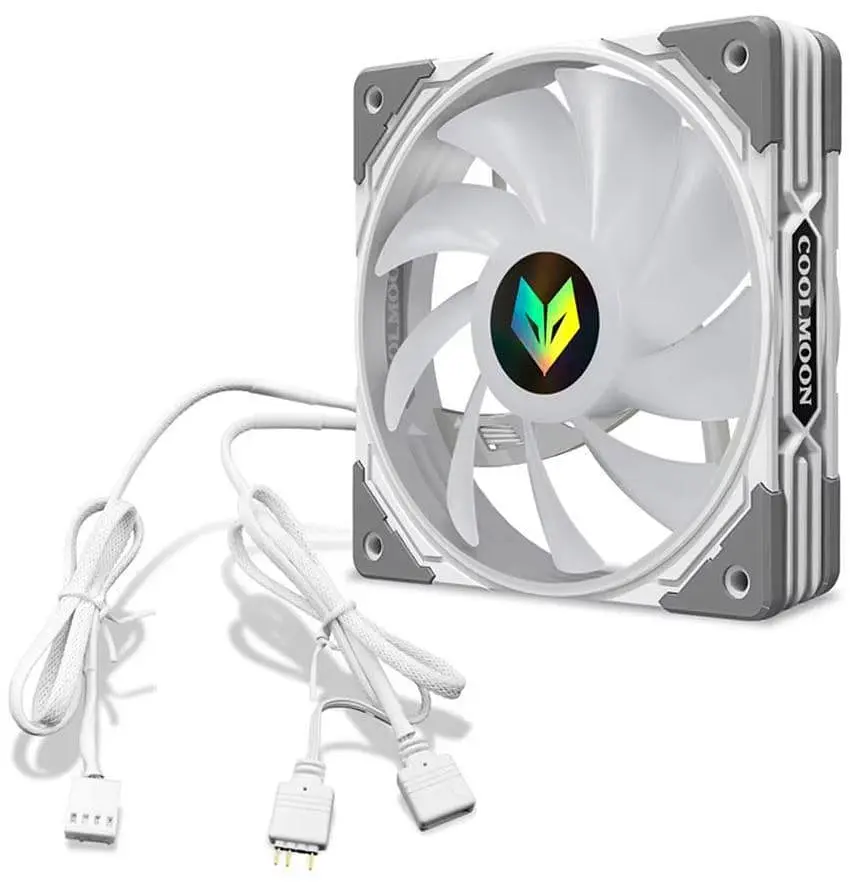 Вентилятор Coolmoon 120мм CM-AS1-W White (CM-AS1-W) - фото 4