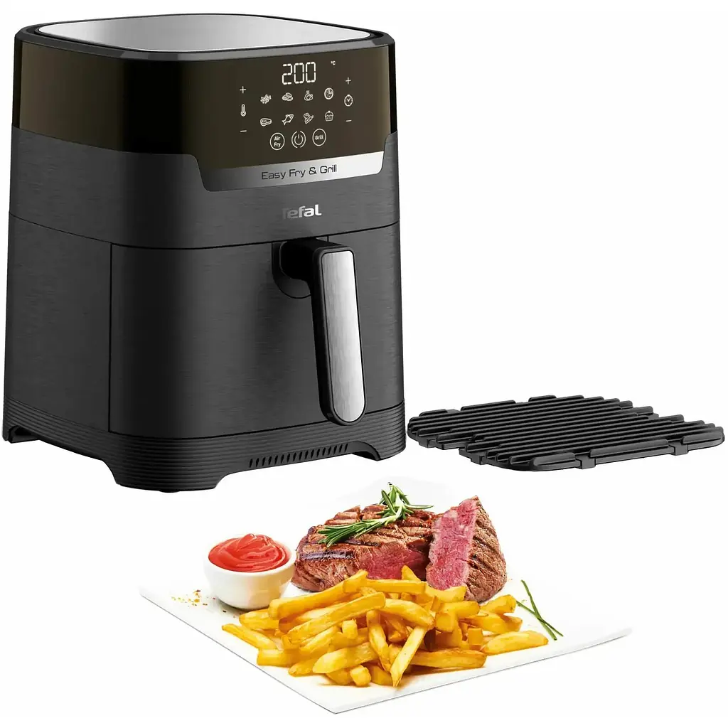 Мультипечь Tefal EasyFry&Grill Precision 1550 Вт черная (EY505815) - фото 2