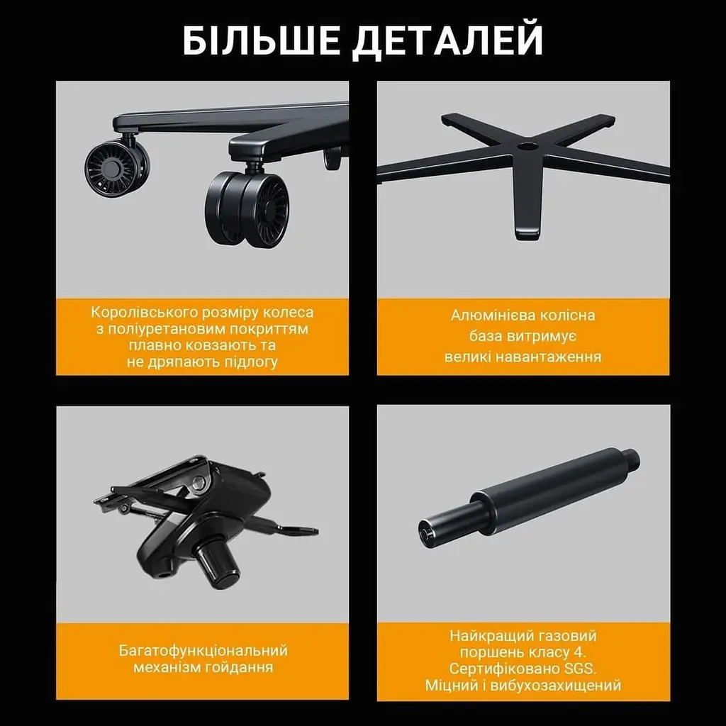 Игровое кресло Anda Seat Kaiser 2 Pro Grey Fabric Size XL (AD12YXL-17-G-F-G01) - фото 14