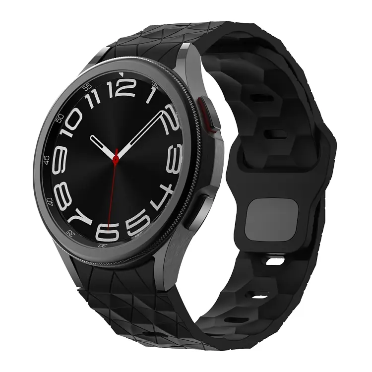 Ремінець силіконовий Samsung Galaxy Watch 4 5 6 7 BeWatch Чорний (0140309) - фото 2