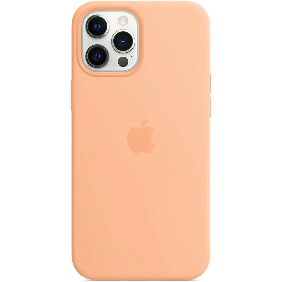 Чохол Silicone Case with MagSafe для iPhone 12 Pro Max (Cantaloupe) AAA [57149] - фото 3
