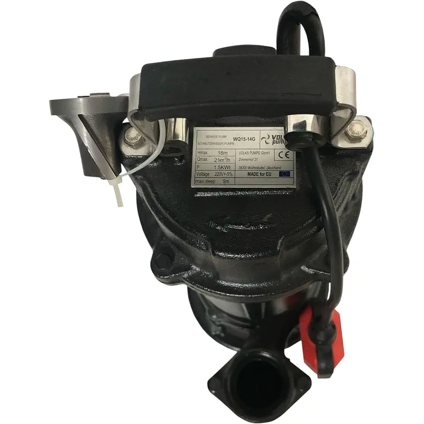 Фекальный насос с режущим механизмом Volks WQ15-14G 1.5 кВт черный - фото 5
