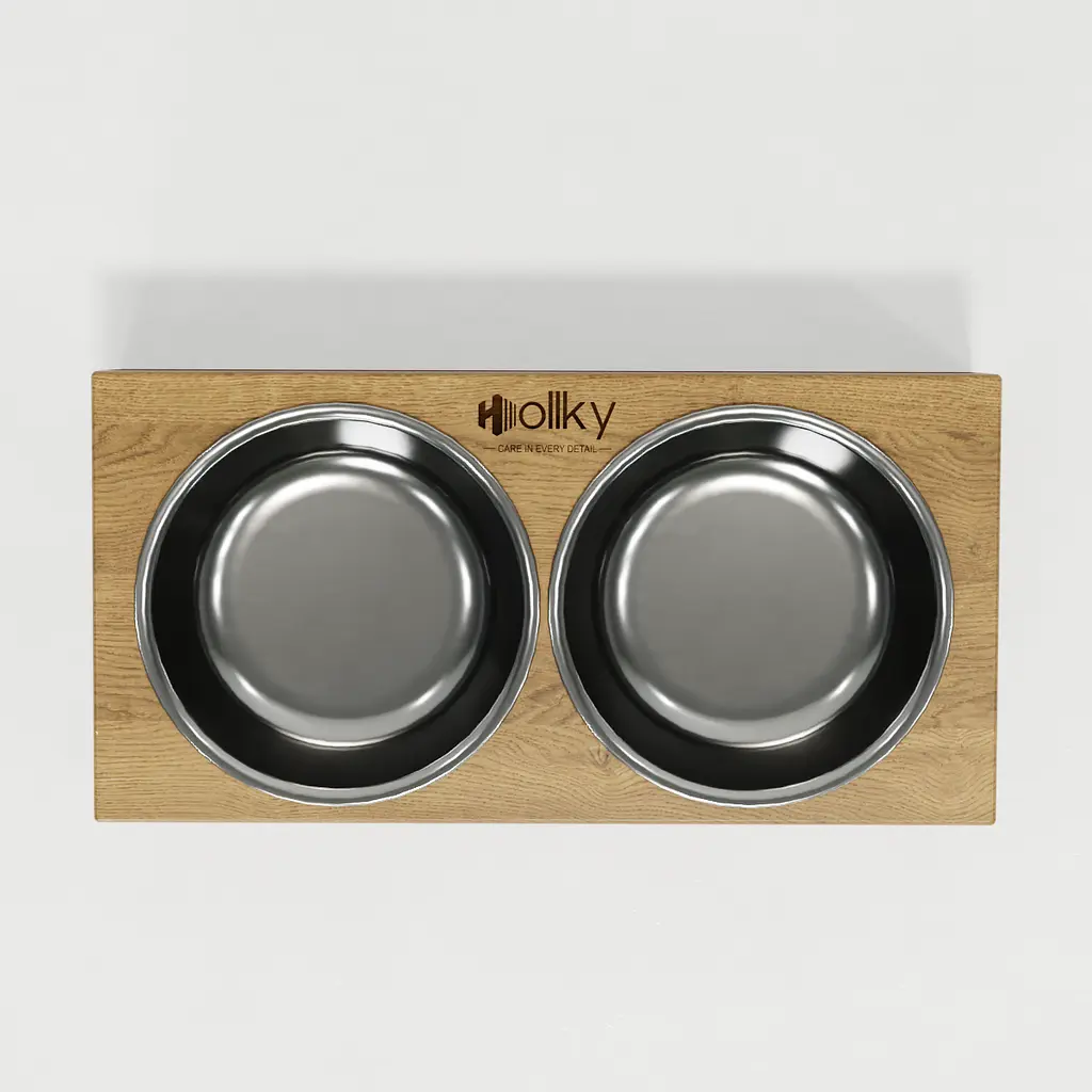 Hollky Base XS — миски на підставці для маленьких собак та котів (2 × 0,25 л) - фото 4