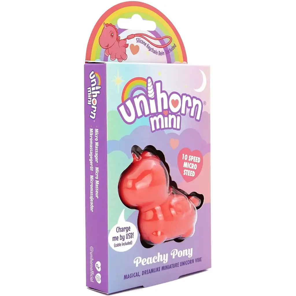 Вібратор-мінієдиноріжка Unihorn Mini - Peachy Pony - фото 3
