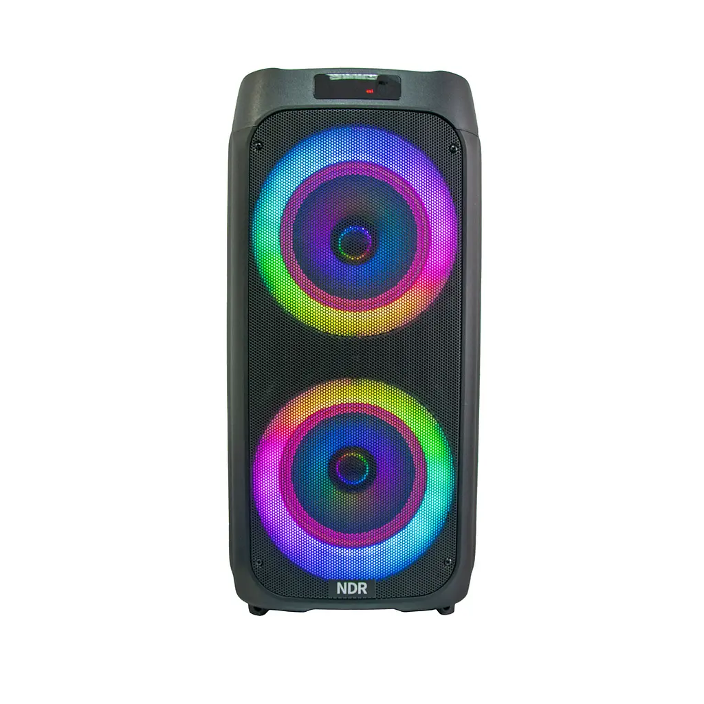 Портативная колонка Bluetooth NDR 1096A 2х8", портативная акустика с микрофоном, караоке колонка с радио (ST) - фото 2