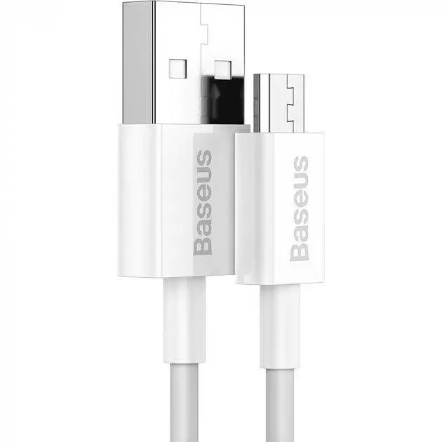 Кабель Baseus Superior Series Fast Charging Data Cable USB to Micro 2A 2m CAMYS-A02 White - фото 3