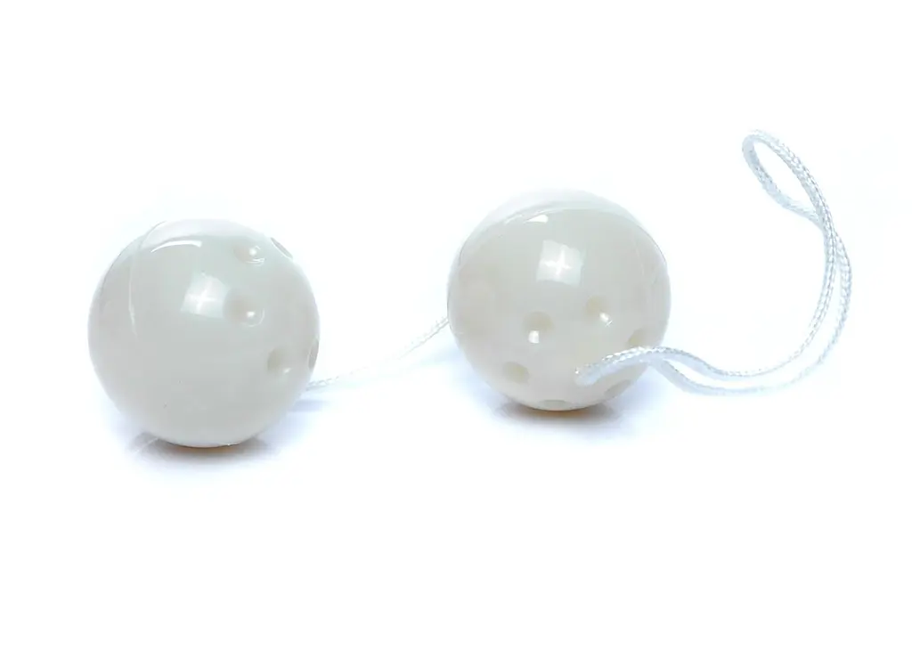Вагинальные шарики Boss Series Duo Balls, 21 см, белый - фото 2