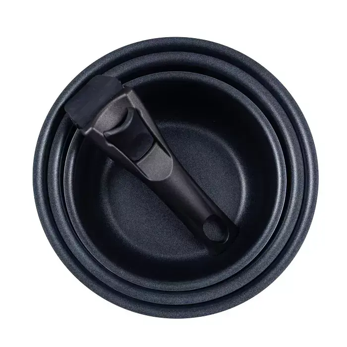 Набір ковшів зі знімною ручкою Bergner Click & cook, 16/18/20 см, 4 предмета (BG-31608-BK) - фото 2