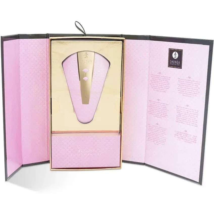 Кліторальний вібратор Shunga Obi Light Pink - фото 7