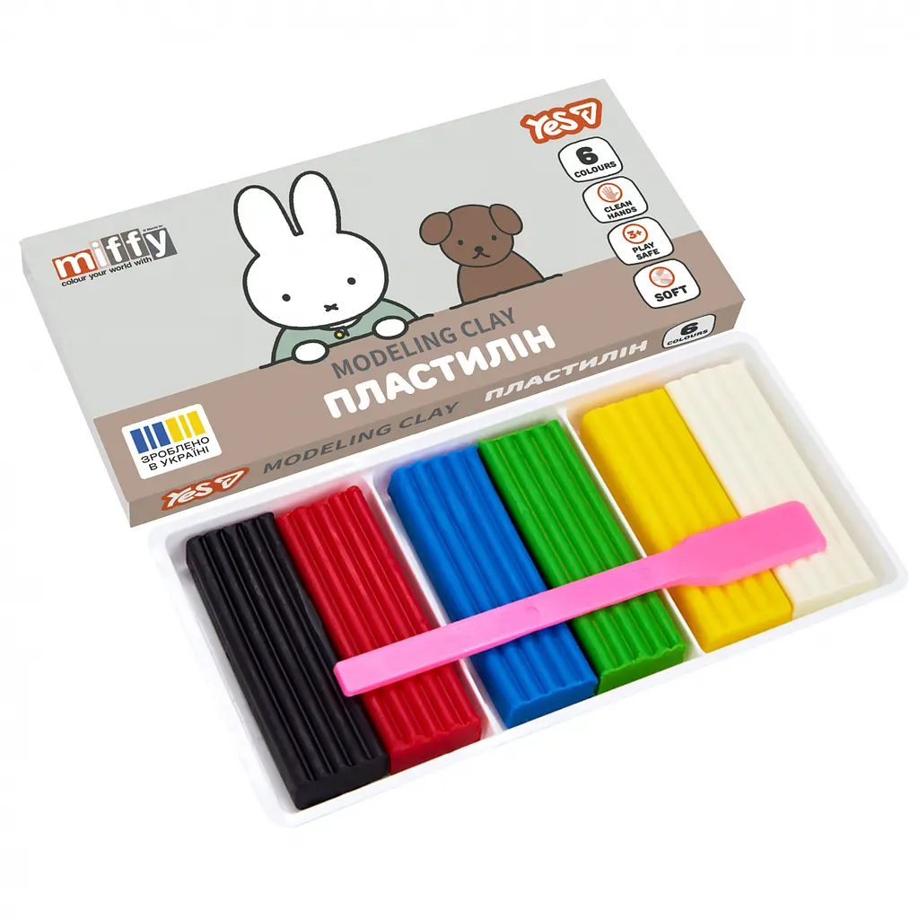 Пластилін Yes 6 кольорів  Miffy 120 г (540726) - фото 2