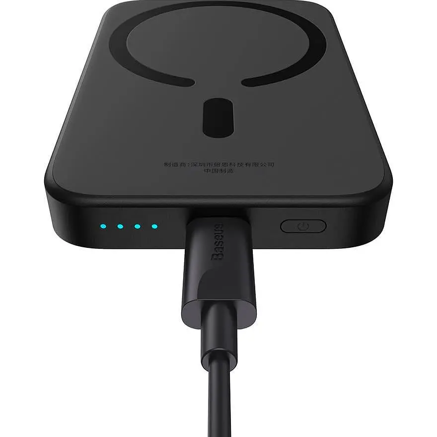 Павербанк Baseus Magnetic Wireless Mini Air Black 6 000 mAh / 20 Вт (P10059002113-00) - фото 5