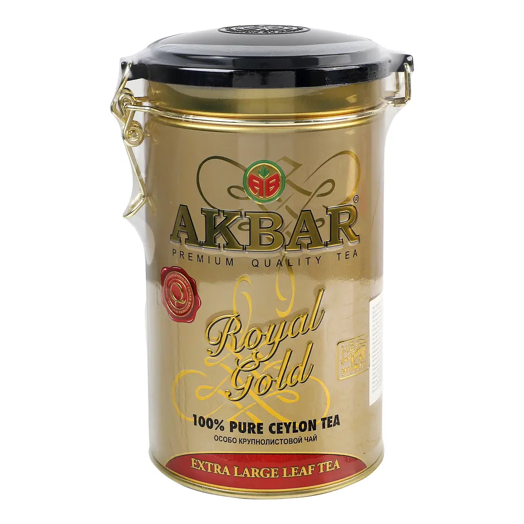 Чай Akbar Royal Gold чорний в металевій банці 150 г - фото 2