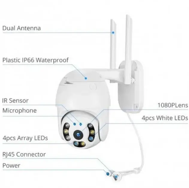 Камера видеонаблюдения XPRO PTZ 4MP с поддержкой 4G и Wi-Fi A15 (41562-15966_2511) - фото 4