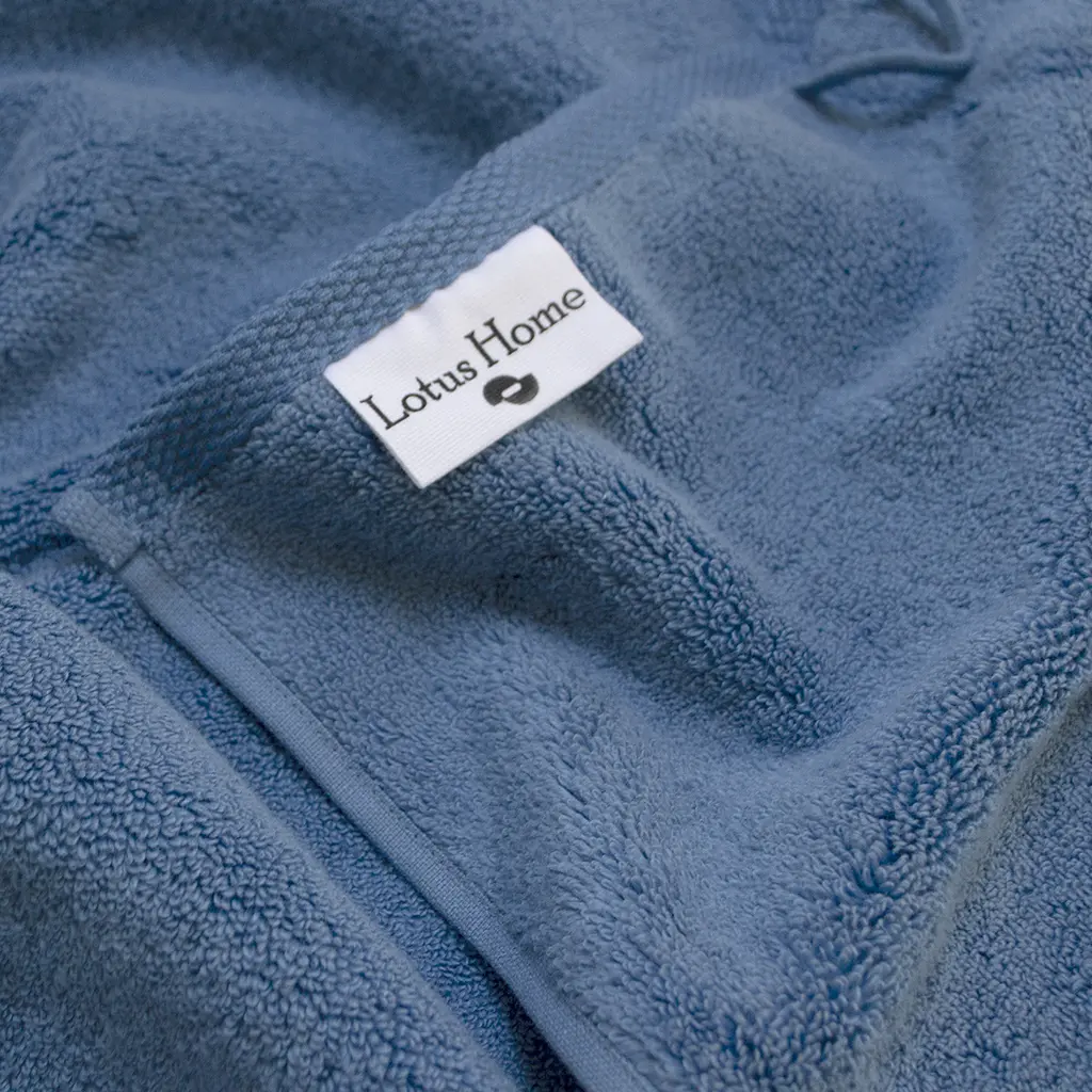 Рушник Lotus Home Готель Premium - Microcotton Solid Blue 50x90 550 г/м² - фото 4