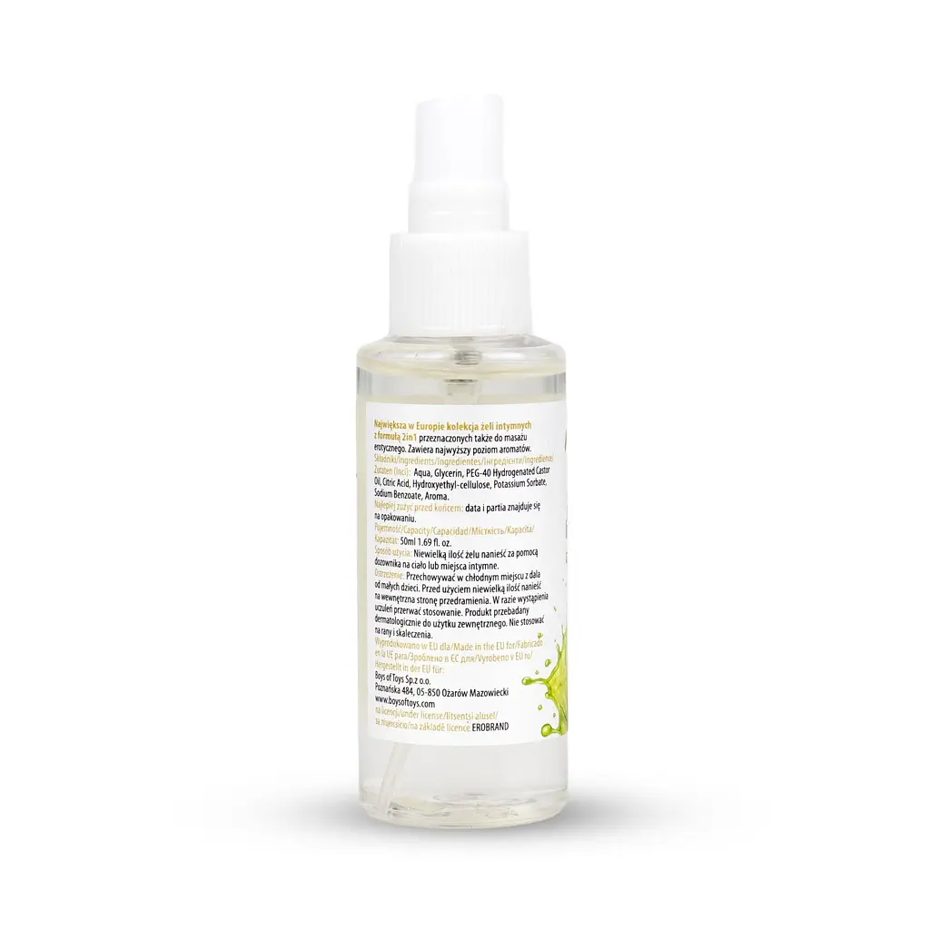 Лубрикант Boys Of Toys MyLove Aroma Series IntimMassage Green Apple 2в1 та масажний гель, 50 мл - фото 4