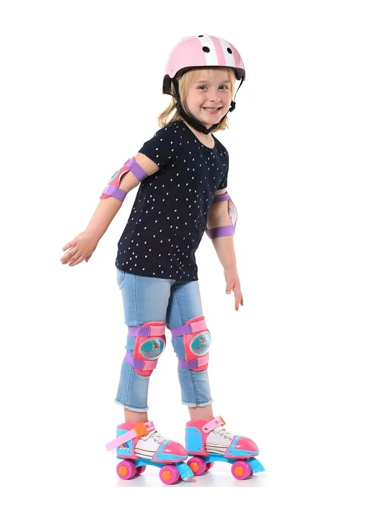 Дитячі розсувні роликові ковзани-квади Molto My First Skates з захистом розмір 25-32 рожеві (21216) - фото 4