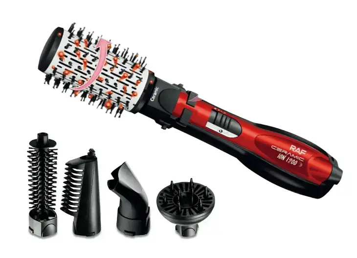 Фен-щітка для волосся Rotative Brush RAF R416 ∙ Брашинг для укладання волосся з насадками 5 в 1, 1200Вт - фото 5