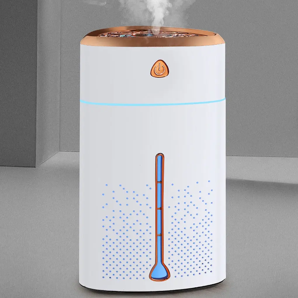 Ультразвуковой увлажнитель воздуха для детей с подсветкой Heavy Fog Humidifier Белый с бронзовым (ST) - фото 10