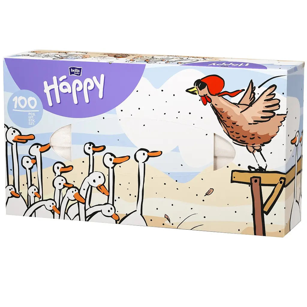 Носовички двошарові Bella Baby Happy, в асортименті, 100 шт. - фото 3