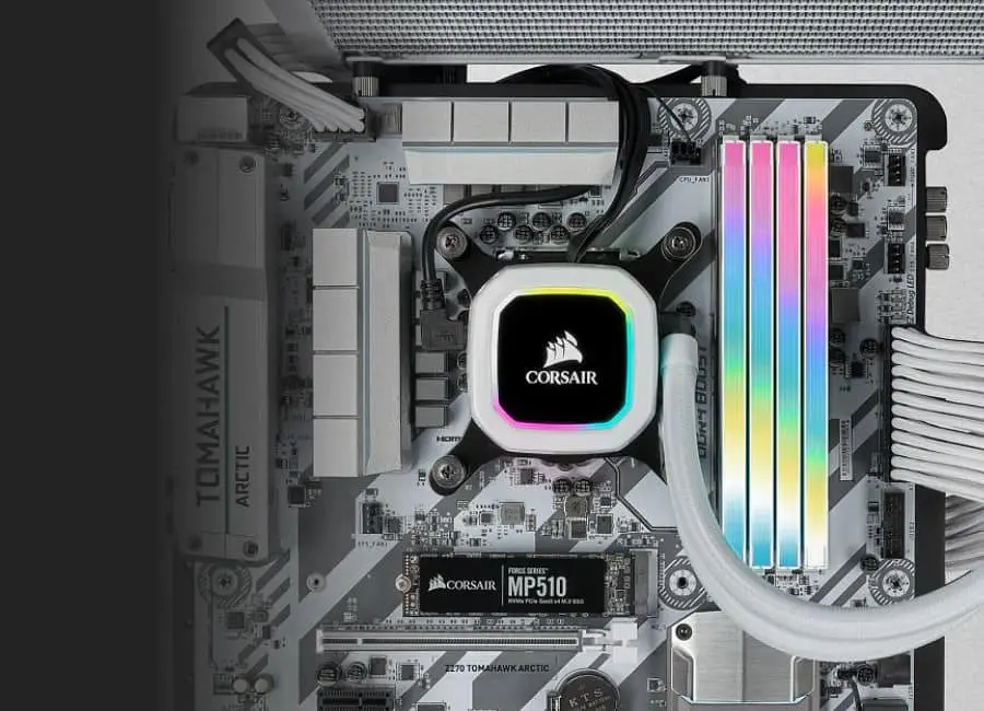 Модуль пам'яті Corsair DDR4 16Gb Vengeance RGB Pro SL White 3200MHz (CMH32GX4M2E3200C16W 1 of 2 kit) Б/в - фото 5