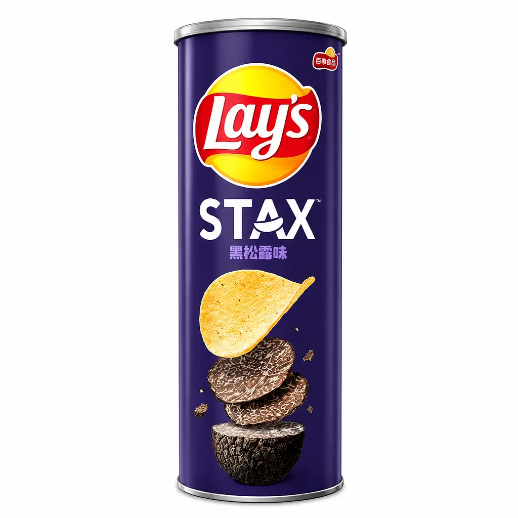 Чіпси Lay’s Stax Black Truffle Flavor зі смаком чорного трюфеля 104 г