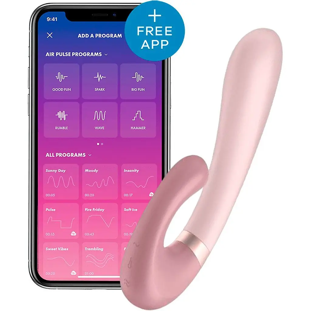 Вибратор-rabbit с подогревом Satisfyer Heat Wave Mauve (SO6096) [95337] - фото 2