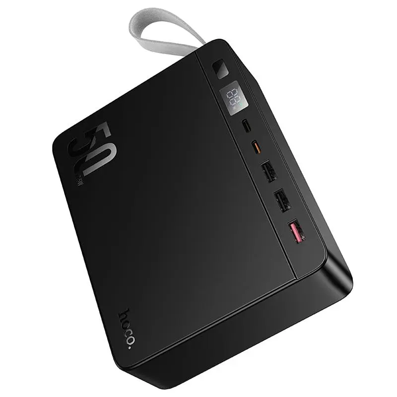 Портативное ЗУ Power Bank Hoco J166 Carretera 22.5W+PD20W+lighting 50000 mAh Black - фото 5