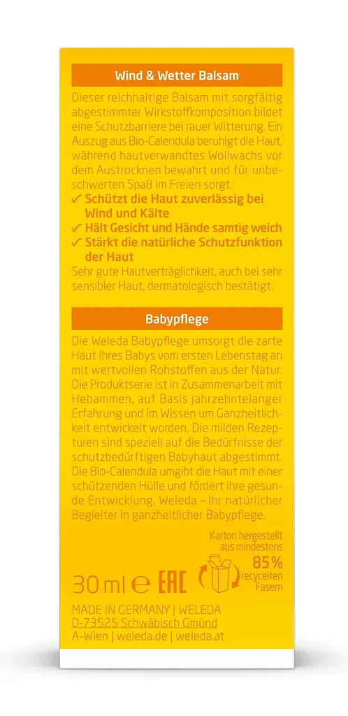 Детский бальзам от ветра и холода Weleda Календула, 30 мл (009663DE) - фото 4